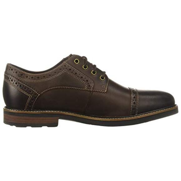 NWT Nunn Bush Overland Cap Toe Oxford Brown Chamois Leather Men’s 7M - Picture 3 of 7